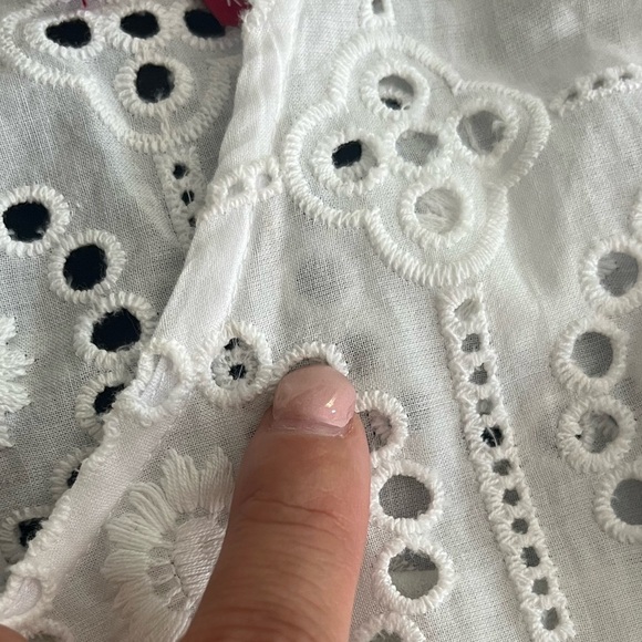 NWOT STAUD Hyacinth Short Sleeve Eyelet Maxi Dress - Picture 11 of 15